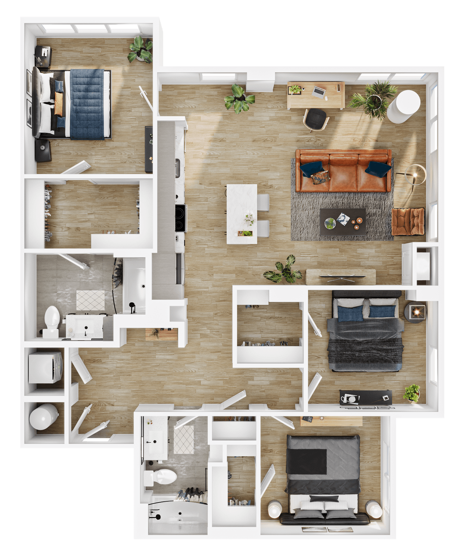 Floor plan layout diagram for C2